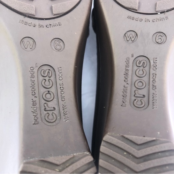 Crocs Brown Wedge sz 6W - Picture 10 of 13